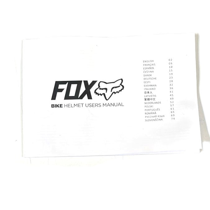 JOGO DE ESPUMAS PARA FORRO DE CAPACETE FOX FLUX ORIGINAL - PRETO