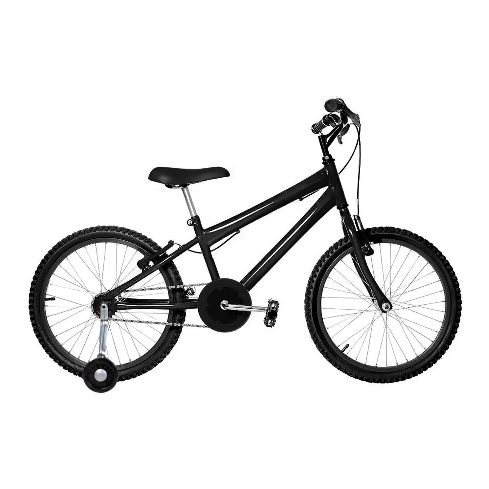 Bicicleta 16 Aço Rebaixada C/ Roda Lateral E Aro Alumínio