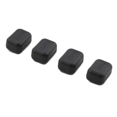 JOGO 4 UNIDADES ACABAMENTO THULE PLUG DE PONTA DE BARRA SQUARE BAR (52968) ENDCAP - PRETO