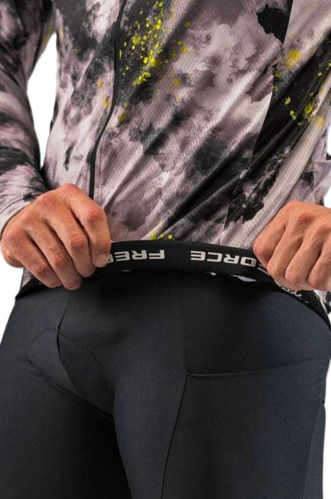 CAMISA DE CICLISMO FREE FORCE MASCULINA BASIC MANGA LONGA CLOUD 2024