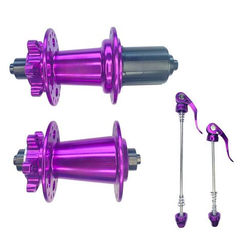 Cubo Traseiro 6 Pawls Premium com Rolamentos Tipo Tanke Roxo 36 Furos