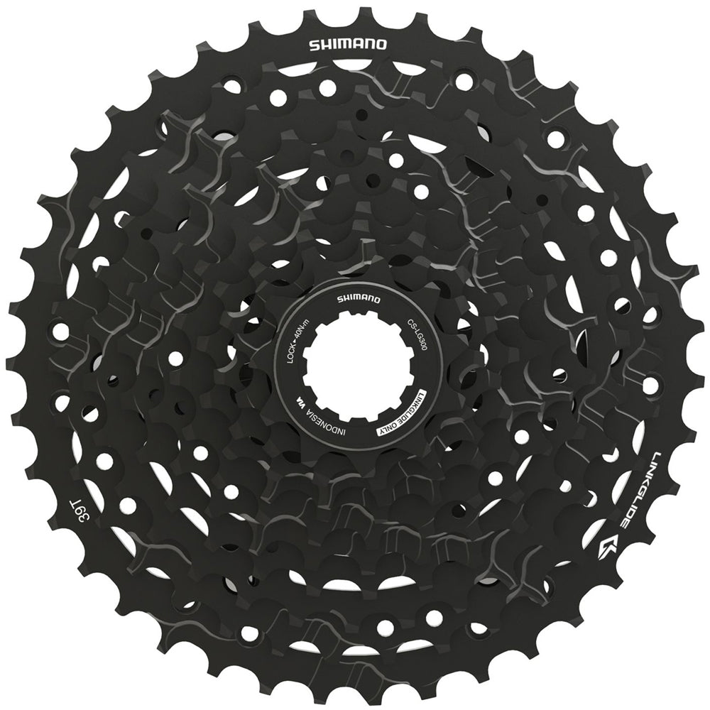CASSETE 10V SHIMANO CUES LG300 11/39D LINK GLIDE (ECSLG30010139) - PRATA