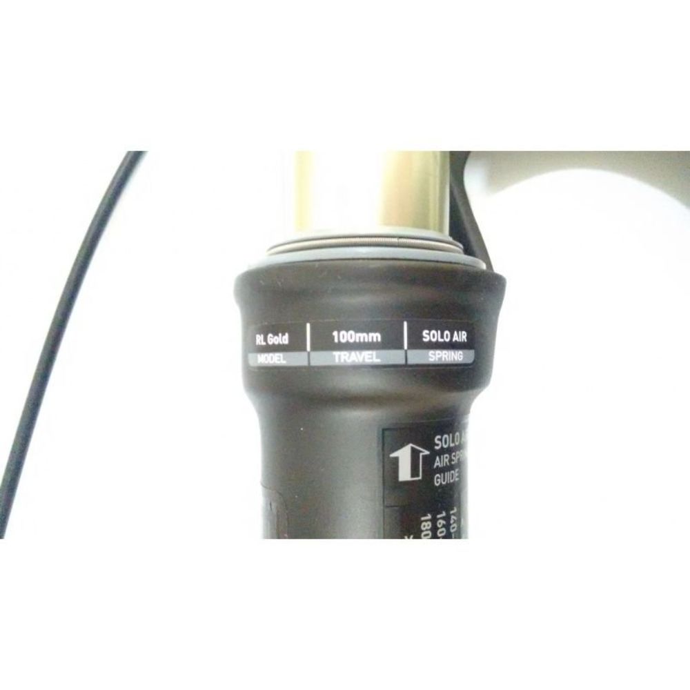 SUSPENSÃO DE BICICLETA 29 TAPERED ROCK SHOX RECON GOLD 100MM ESPIGA 18CM - PRETO - TAPERED