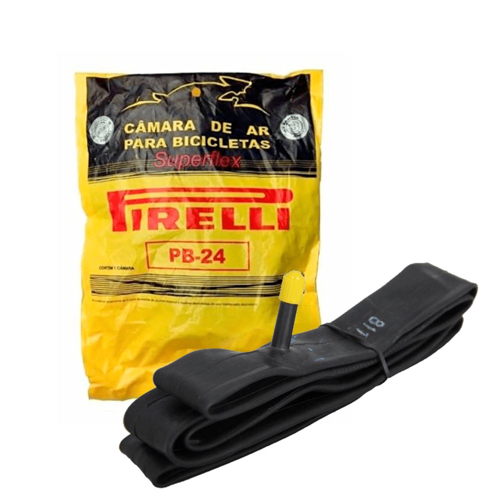 CÂMARA 24X1.3/8 PIRELLI PB-24 AV VALVULA GROSSA