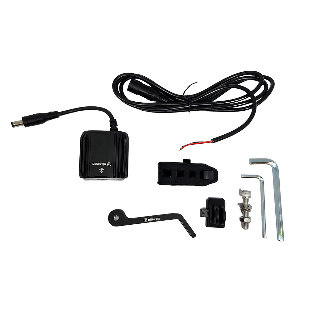 FAROL E-BIKE ELLEVEN SEM BATERIA E SUPORTE 1600 LUMENS - PRETO FOSCO