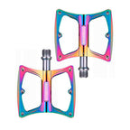 PEDAL 9/16 ROCKBROS ALUMÍNIO PLATAFORMA ROLAMENTADO - MULTICOLOR