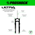 SUSPENSÃO ULTRA TR SPIDER ARO 29 EIXO 9X100 PRETA BRILHANTE