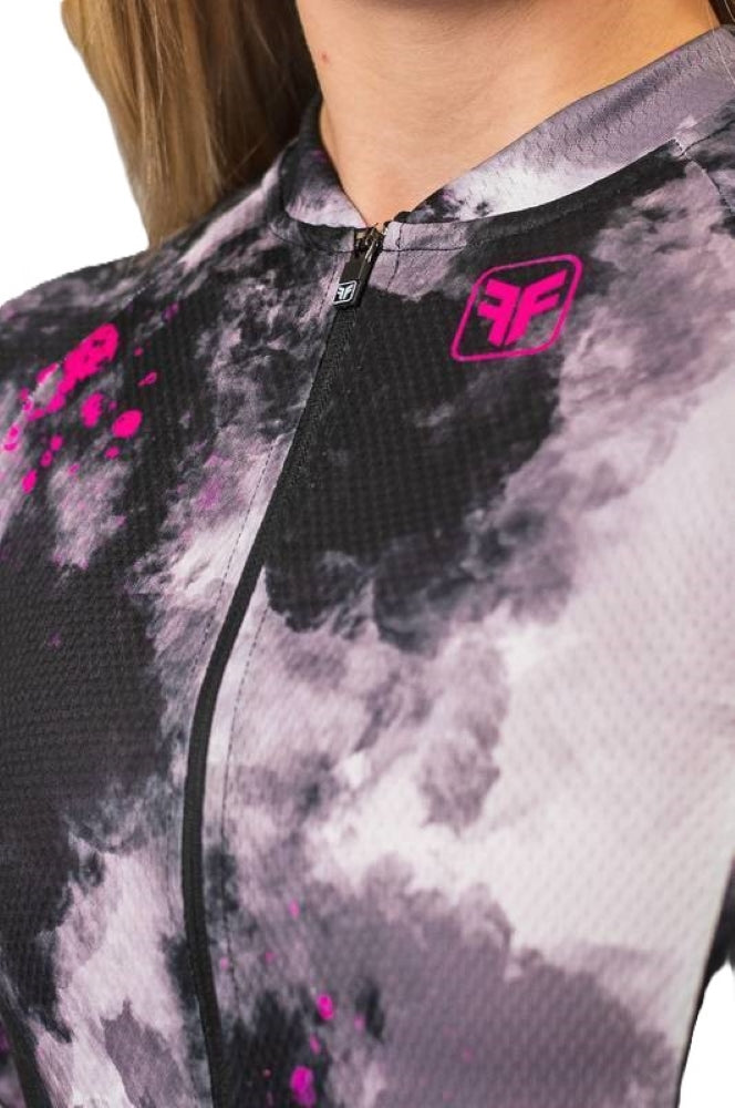 CAMISA DE CICLISMO FREE FORCE FEMININA BASIC MANGA LONGA CLOUD 2024