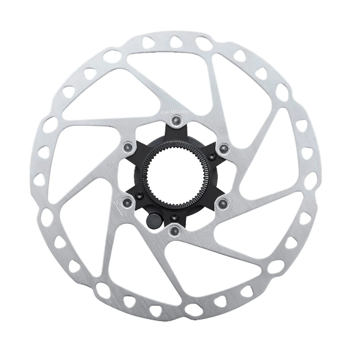 ROTOR DE FREIO A DISCO SHIMANO RT-EM600 C/ LOCK INTERNO 180MM (ARTEM600MI3C) - PRATA - 180mm