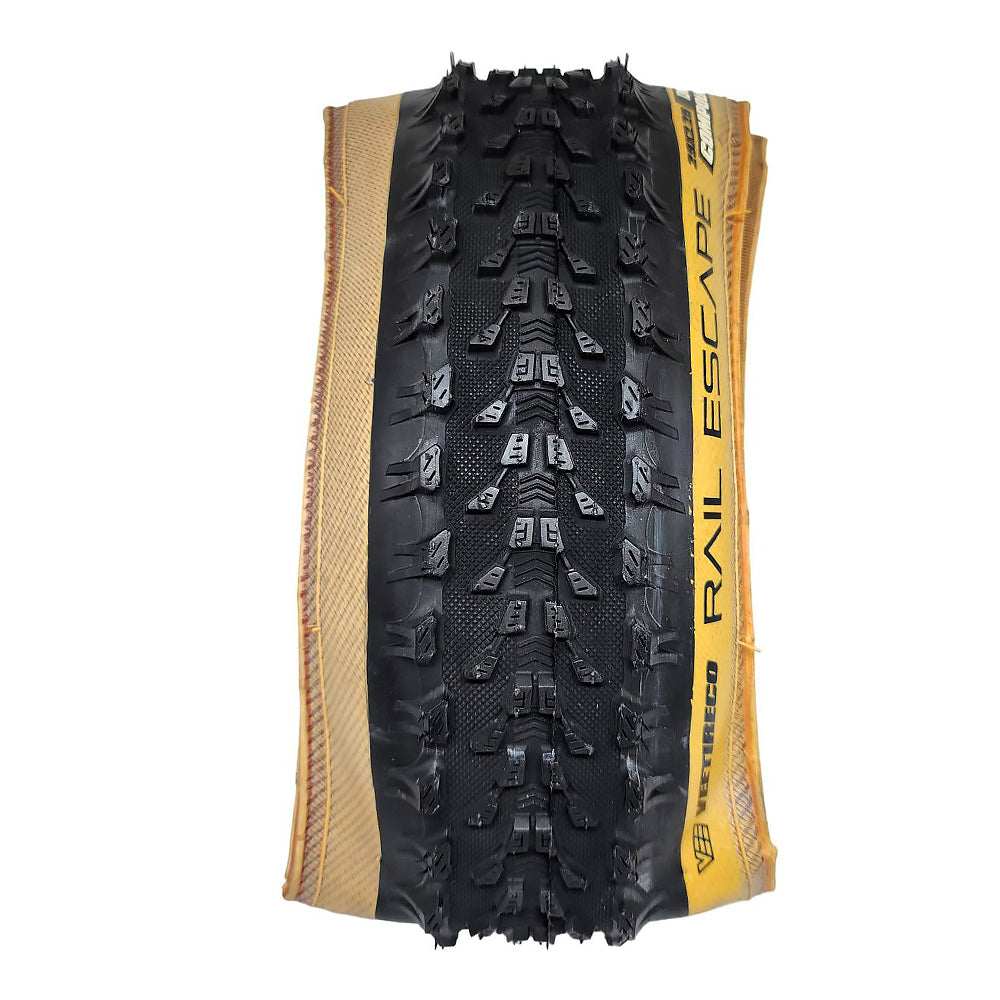 PNEU 29X2.25 VEE TIRE RAIL ESCAPE 120TPI B-PROOF TUBELESS (VRB405) - PRETO/BEGE - 29X2.25