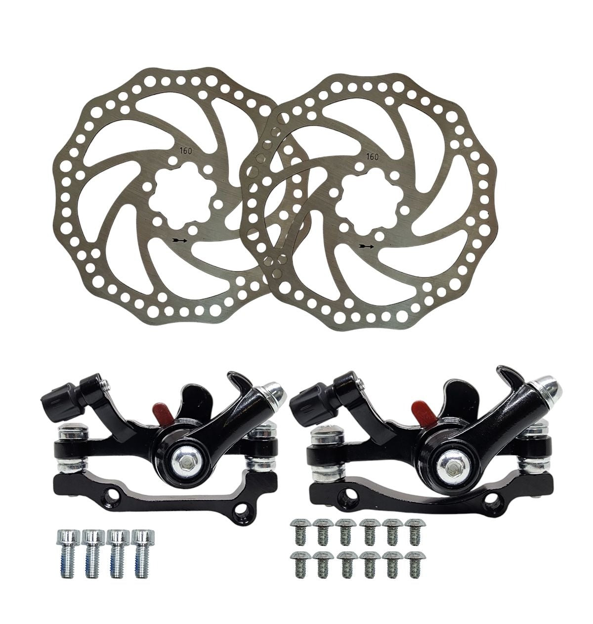 FREIO A DISCO MECANICO DT/TS PINÇA+ADAPTADOR+ROTOR 160MM  -PRETO