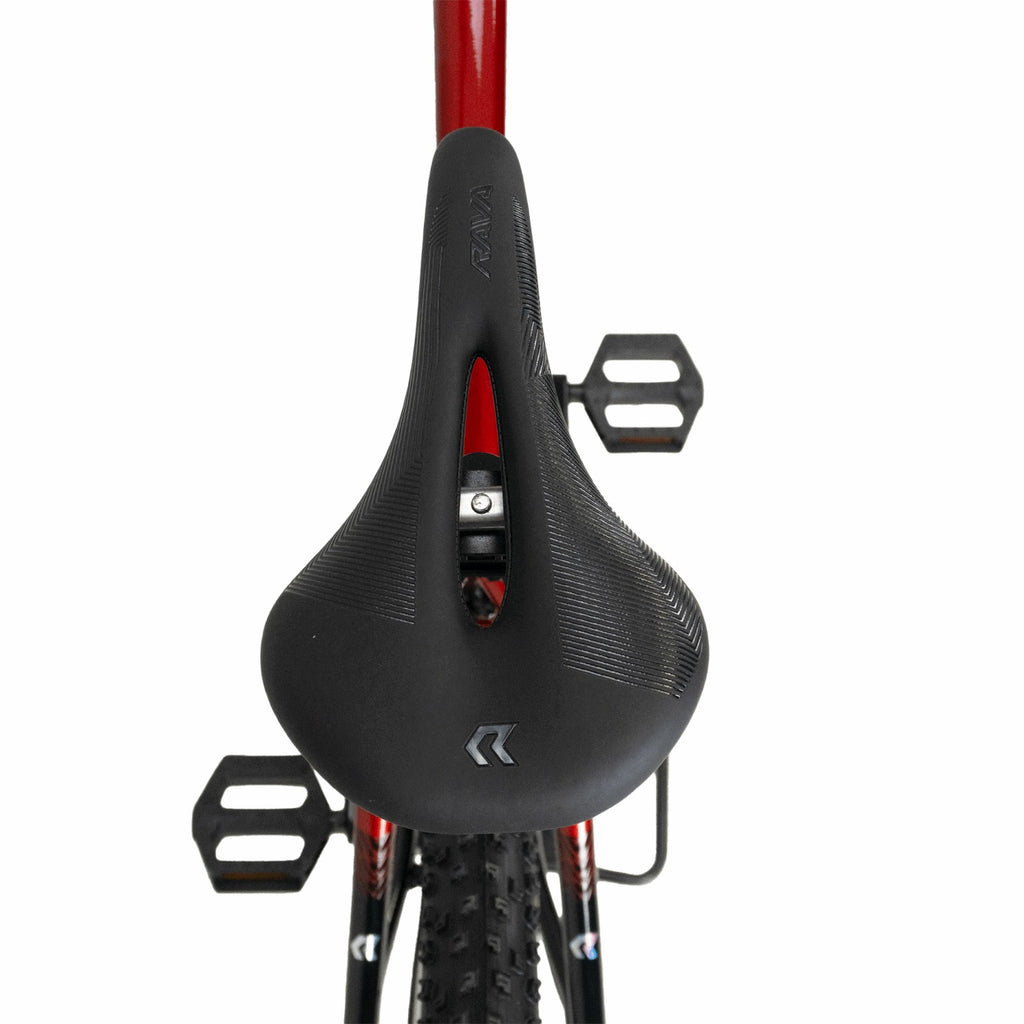 BICICLETA 29 RAVA RAKAN SHIMANO ESSA 8V FREIO MT200 HIDRÁULICO VERMELHO L-19