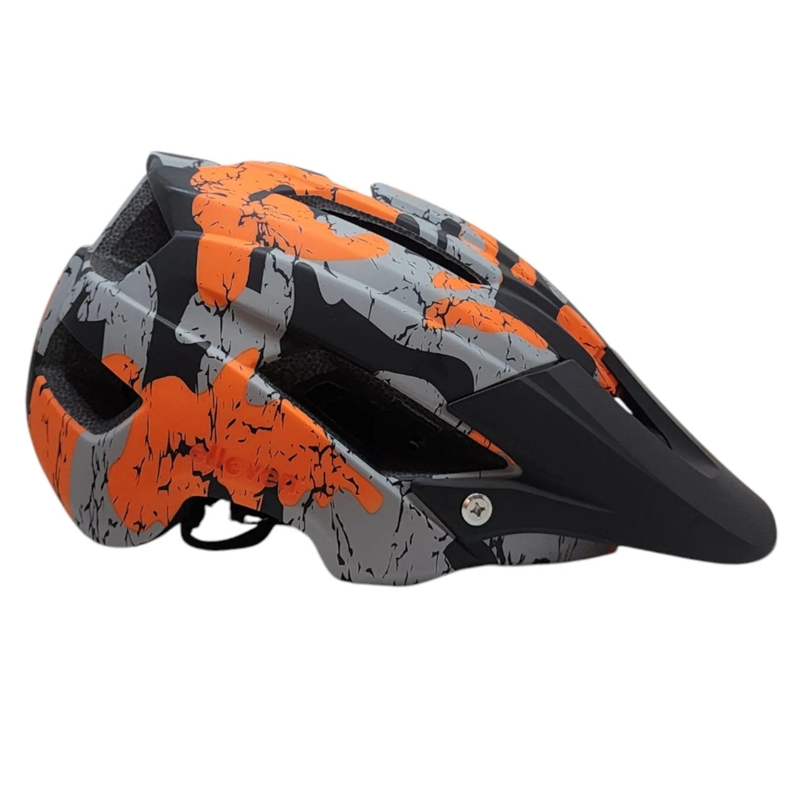 Capacete Elleven Trail Inmold Race L 57-62 Laran/Preto/Cinza