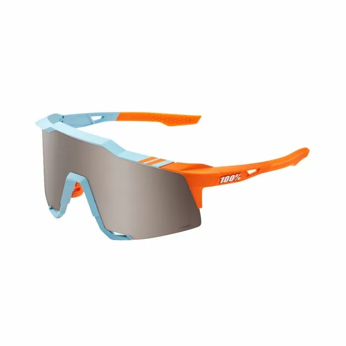 OCULOS 100% SPEEDCRAFT - SOFT TACT TWO TONE - HIPER SILVER MIRROR LENS