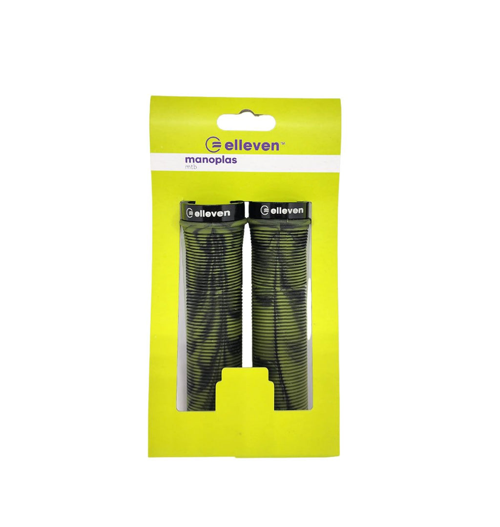 MANOPLA ELLEVEN MTB BORRACHA CAMUFLADA COM TRAVA 130MM