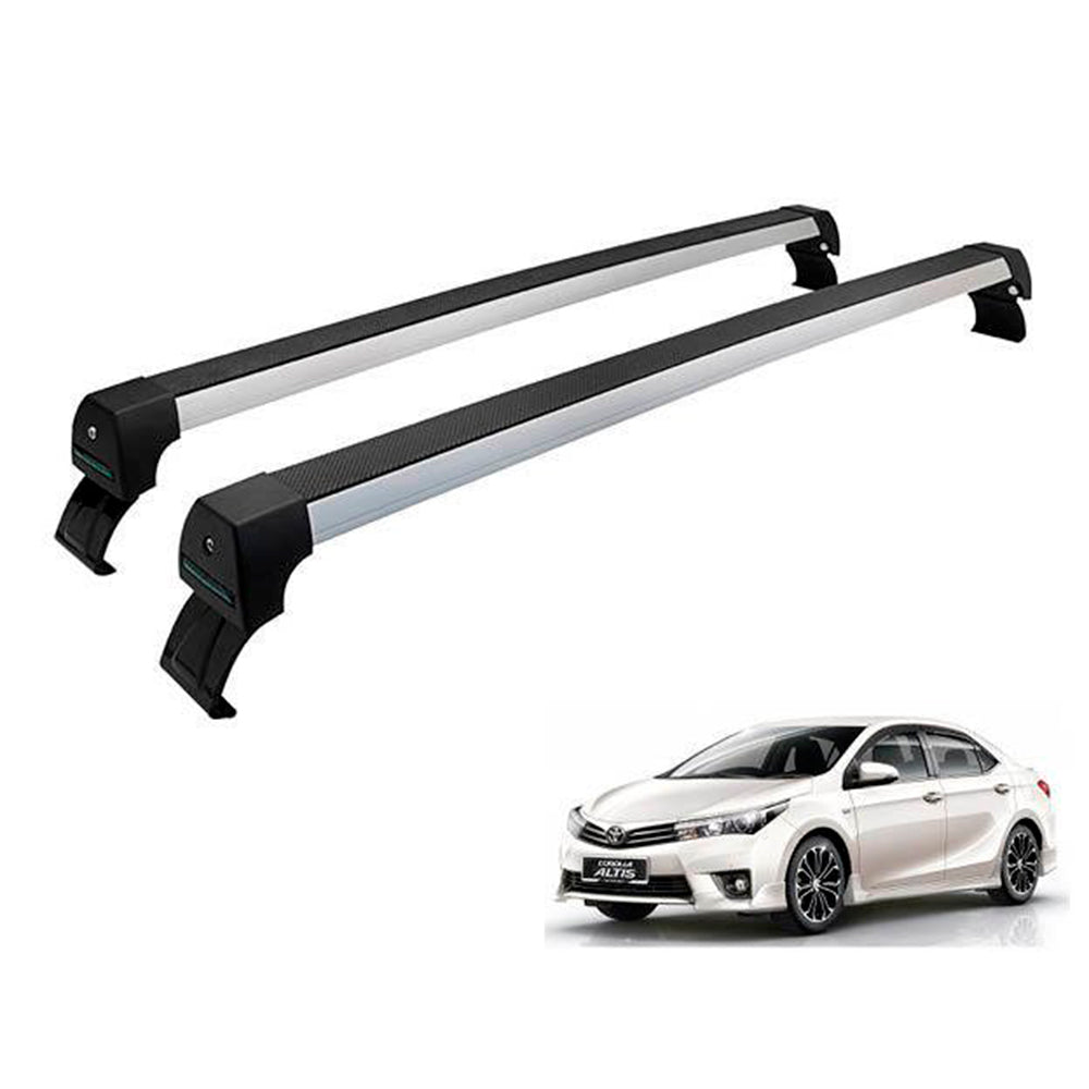 RACK DE TETO LONG LIFE SPORT ALUM. P/ TOYOTA COROLLA 2015-2019  (ACr15) - PRATA