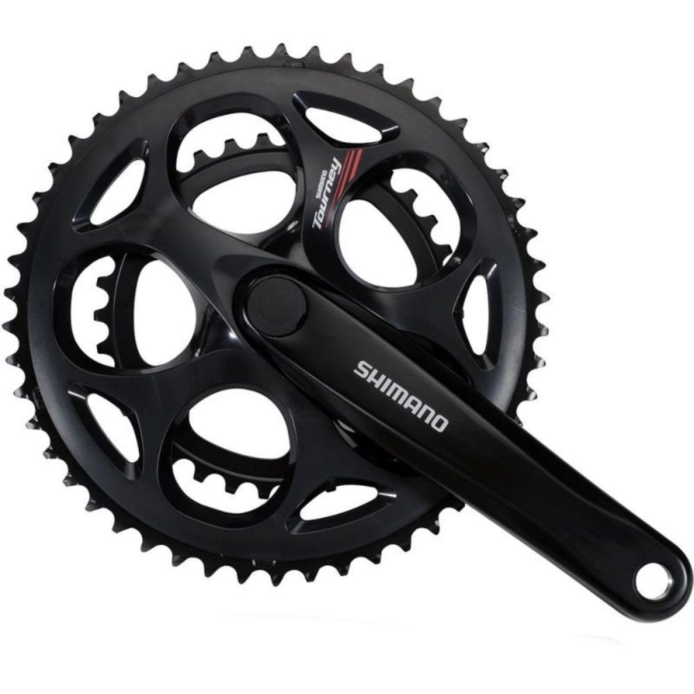 PEDIVELA SHIMANO FC-070 DUPLA ENGRENAGEM 34/50D 170MM (AFCA070C04X) - PRETO