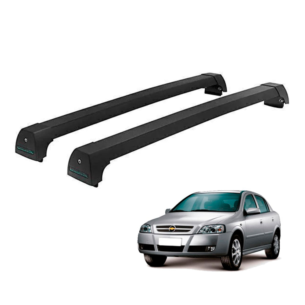 RACK LONG LIFE SPORT ALUM. PRETO P/ CHEVROLET ASTRA HATCH - A PARTIR DE 1999 (PAst)