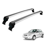 RACK LONG LIFE SPORT ALUM. PRATA P/ CHEVROLET CLASSIC/CELTA/PRISMA/CORSA/SEDAN/HATCH - 2/4 PORTAS (ACs)
