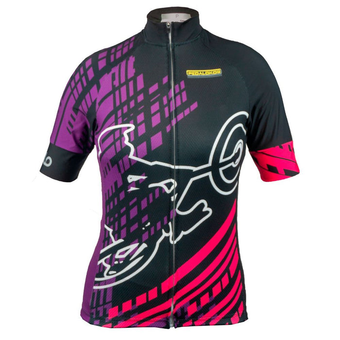 CAMISA CICLISMO PEDALOKOS COMPETIZIONE LOGO FEMININA - PRETO/ROSA / M