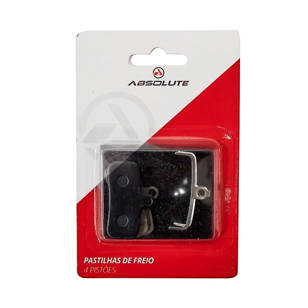 PASTILHA FREIO ABSOLUTE ABS-07S CERÂMICA - PRETO