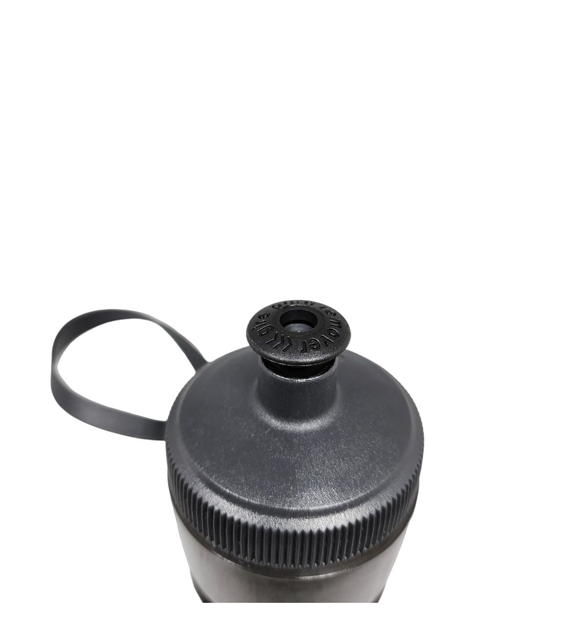 CARAMANHOLA GARRAFA HIDRATAÇÃO ELLEVEN EL 650ML BOCA LARGA COM ALÇA CINZA/PRETO