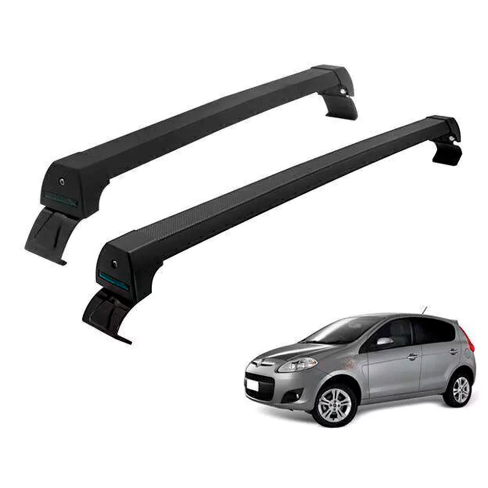 RACK LONG LIFE SPORT ALUM. PRETO P/ FIAT PALIO - 4 PORTAS A PARTIR DE 2012 (PP12-4)