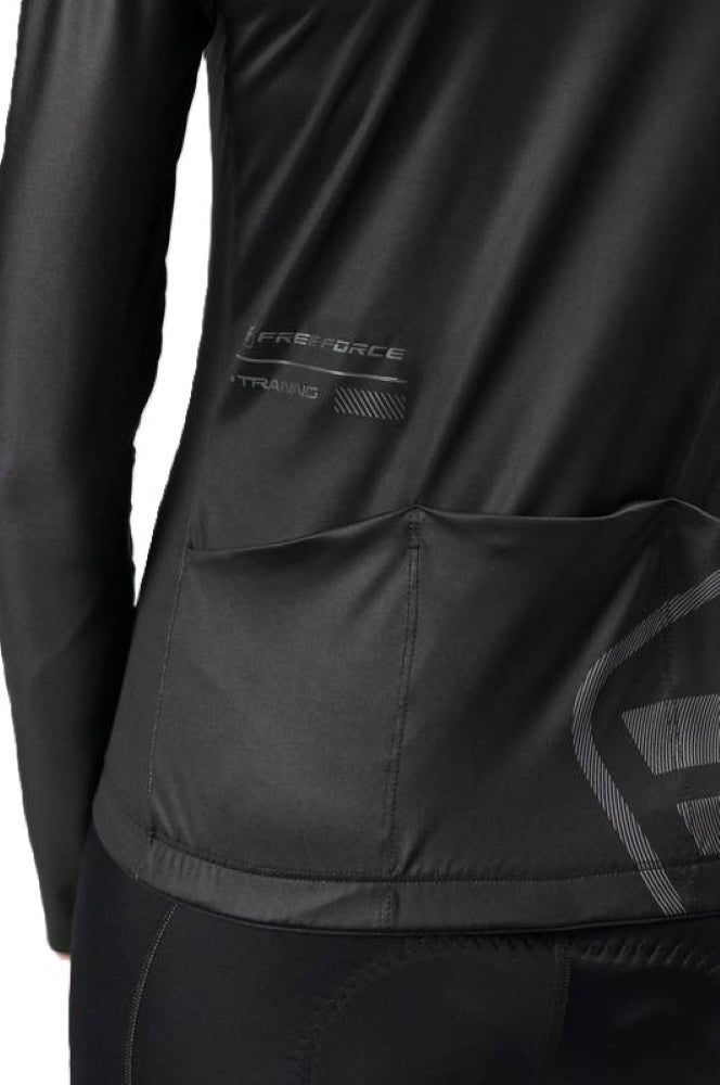 CAMISA DE CICLISMO FREE FORCE FEMININA MANGA LONGA TRAINING DARK 2024