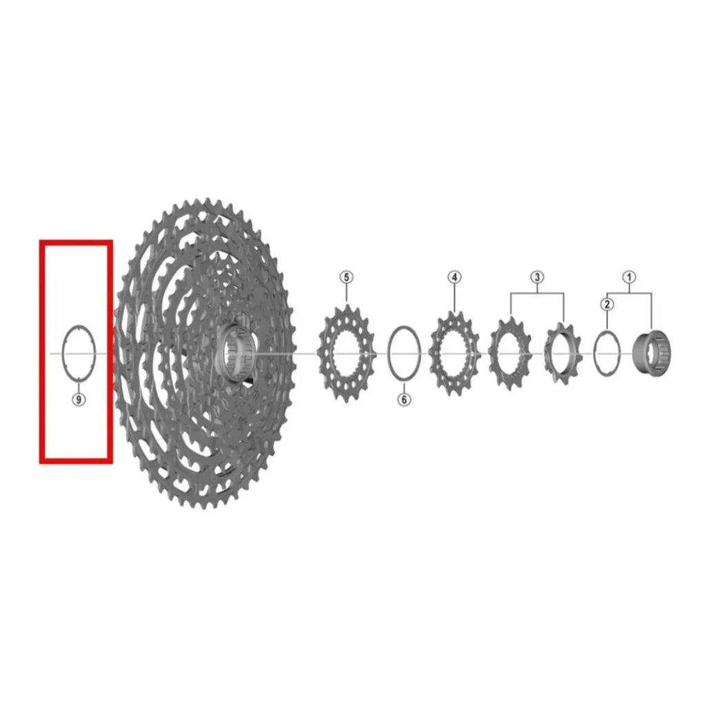 ESPACADOR PARA CASSETE SHIMANO XTR 12V (Y1X401500) - UNICO