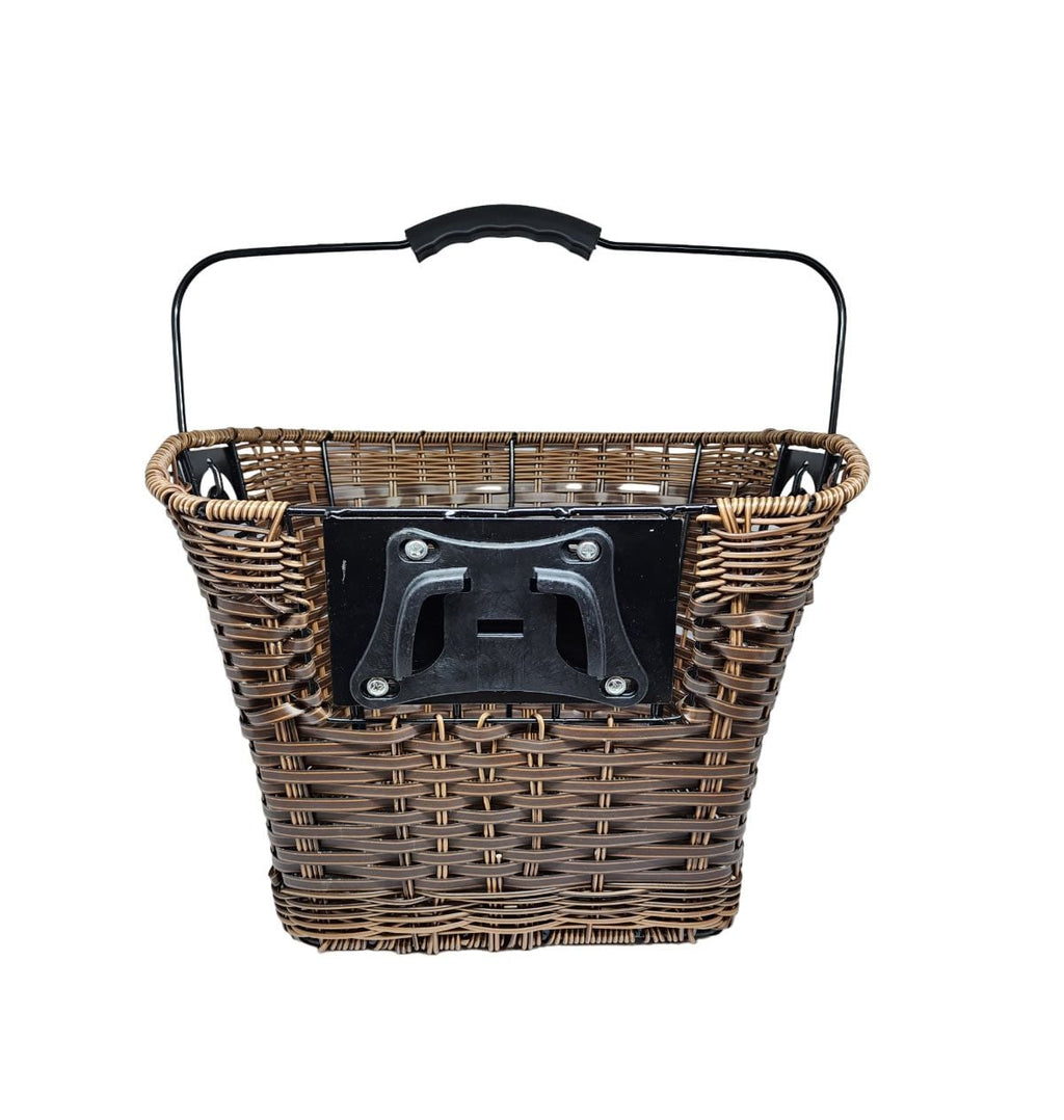 CESTA VIME 34X26X26CM MARROM ENGATE RÁPIDO PLUG COM ALÇA