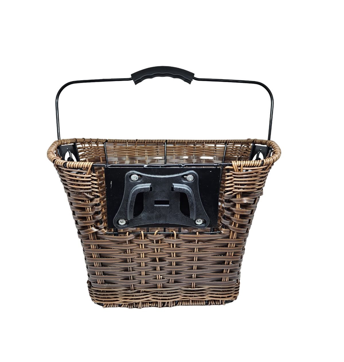 CESTA VIME 34X26X26CM MARROM ENGATE RÁPIDO PLUG COM ALÇA
