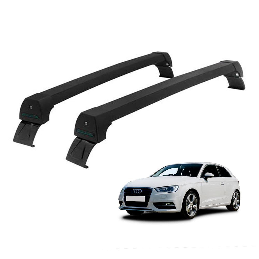 RACK LONG LIFE SPORT ALUM. PRETO P/ AUDI A3 2 E 4 PORTAS EXCETO SPORTBACK (PA3-4) - PRETO