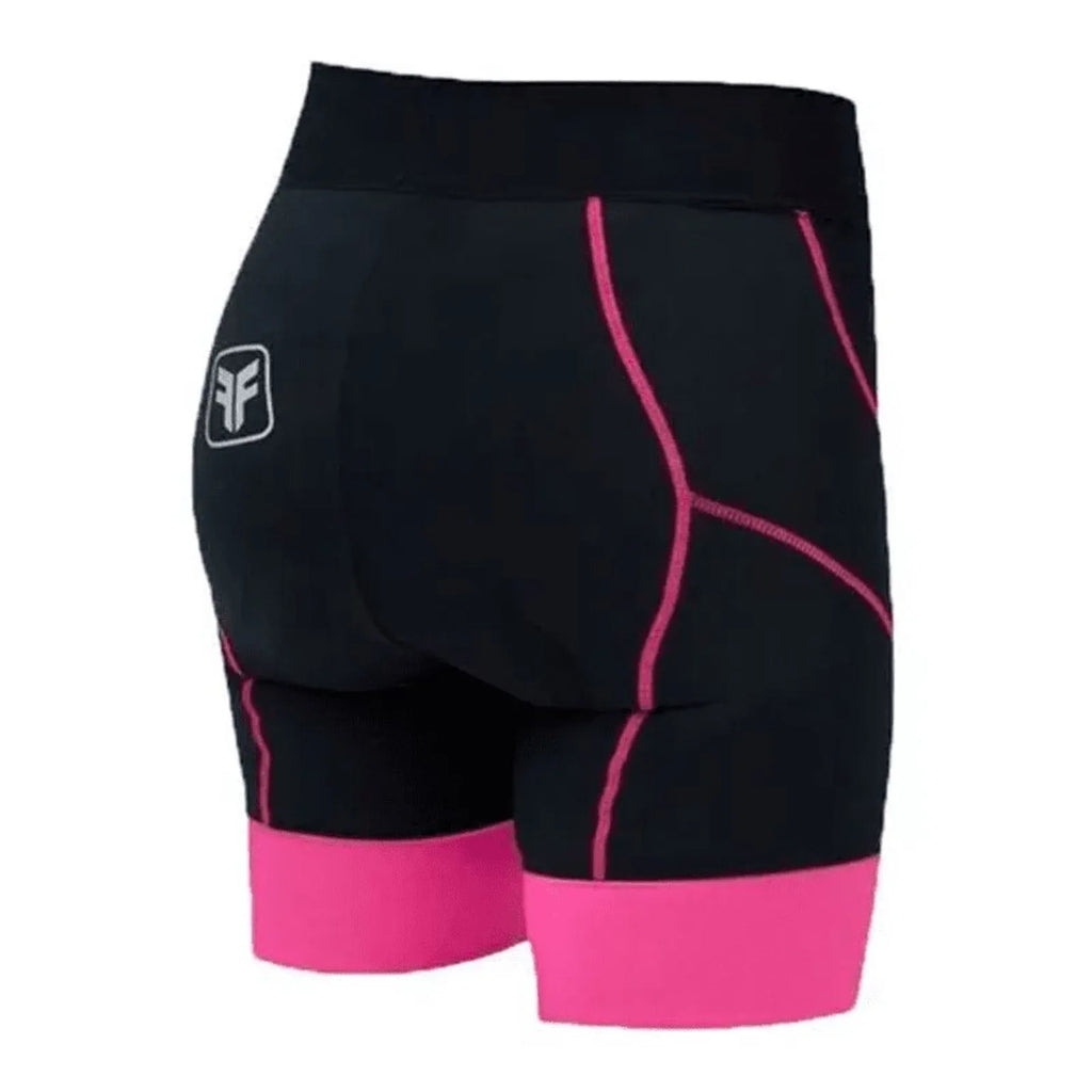 BERMUDA CICLISMO FREE FORCE QUEEN FEM. - PRETO/ROSA - 3G