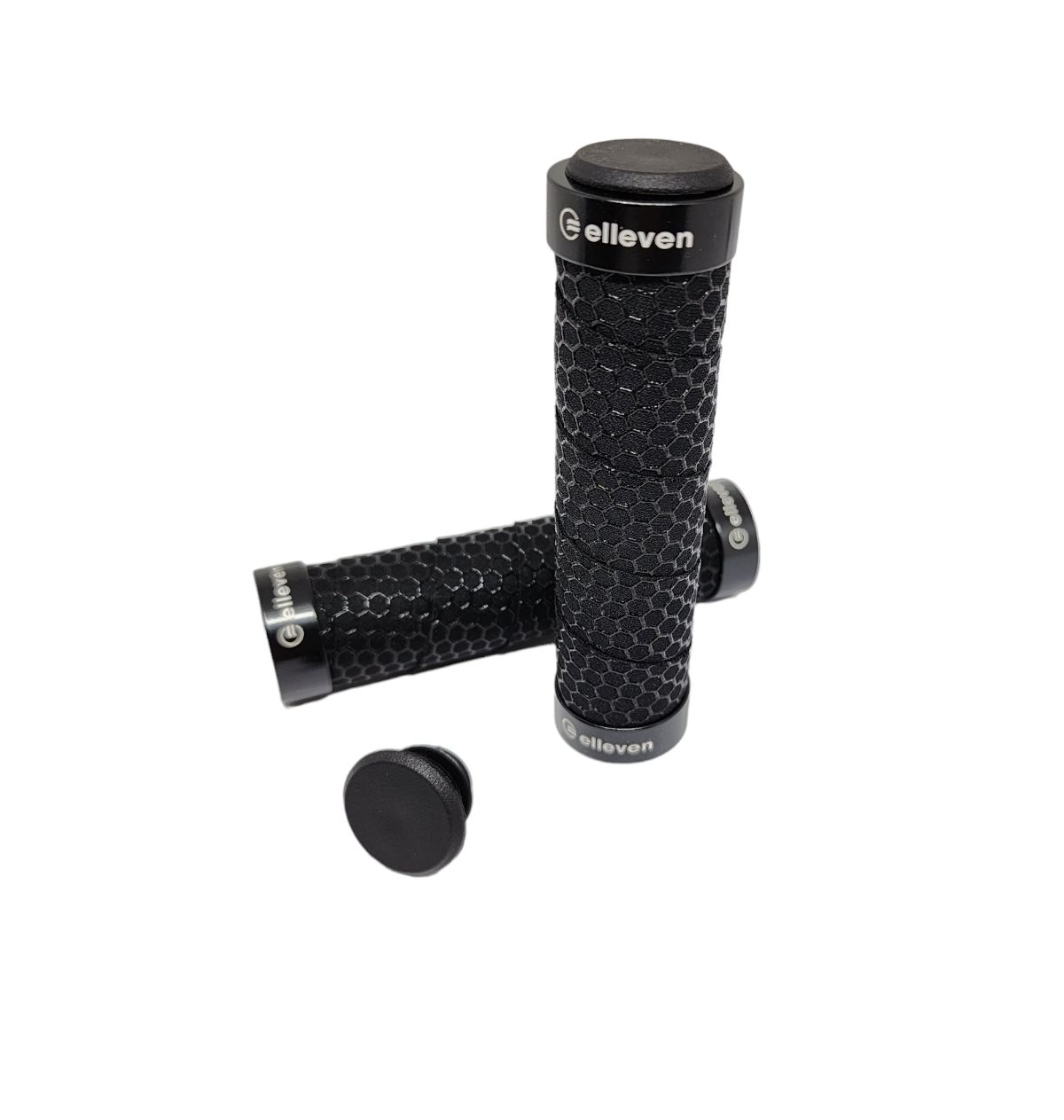 MANOPLA MTB EM EVA COM TRAVA 130MM RELEVO ELLEVEN PRETA