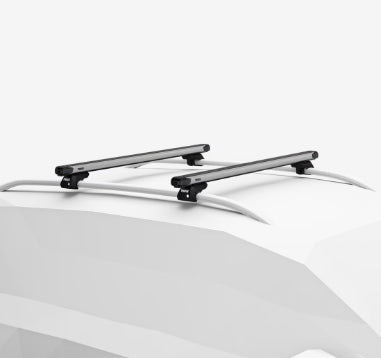 BARRA DE RACK DE TETO THULE SLIDEBAR EVO 144CM (892) 2 UNIDADES - PRATA