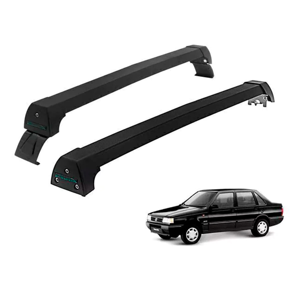 RACK LONG LIFE SPORT ALUM. PRETO P/ FIAT PREMIO - 2 PORTAS ATÉ 2010 (PF-2) - PRETO
