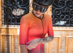 CAMISA CICLISMO UP APPAREL FEMININA CITY ORANGE
