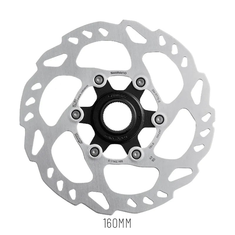 ROTOR DE FREIO A DISCO SHIMANO C. LOCK GRX RT70 ICE TECH 160mm