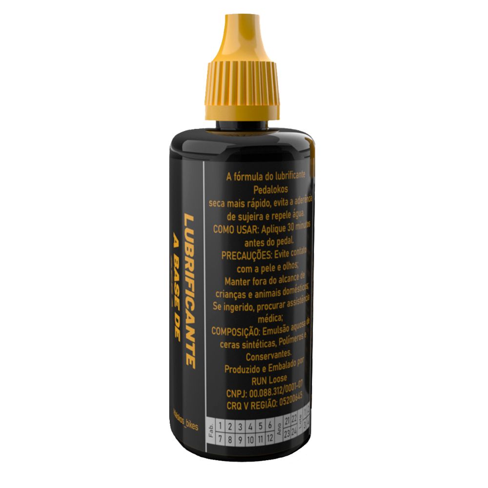 OLEO LUBRIFICANTE PEDALOKOS CERA P/ CORRENTE (100ML) - PRETO