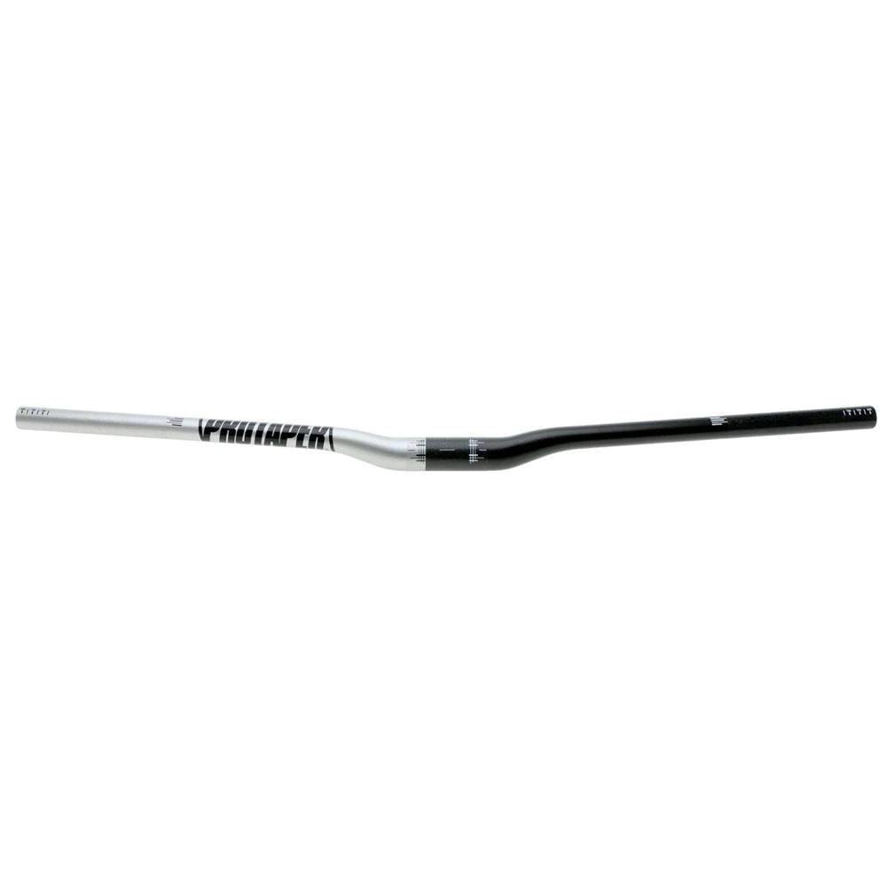 GUIDÃO 31,8MM PROTAPER CARBON 810MM RISE 25,4MM - PRETO/PRATA