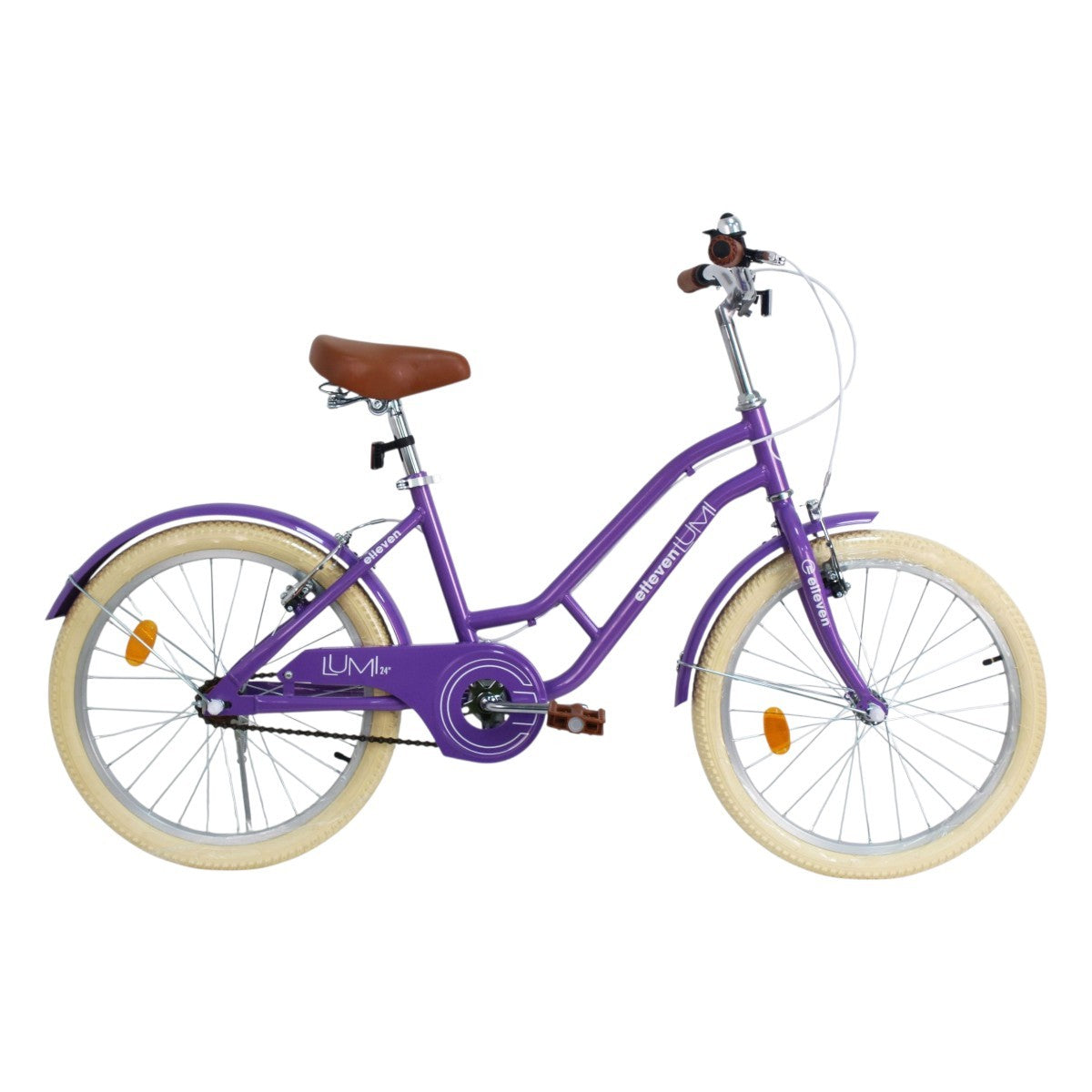 Bicicleta 20 Elleven Lumi 2026 Roxo/Branco