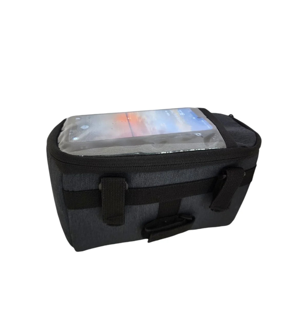 Bolsa De Guidão 2lt + Protetor Celular Impermeável C/ Ziper Elleven