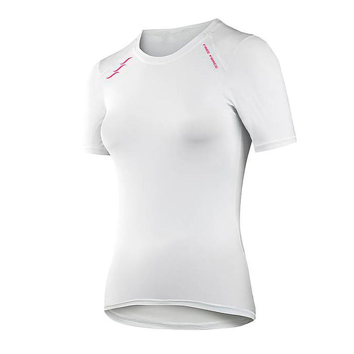 CAMISA FREE FORCE AIR SEGUNDA PELE MANGA CURTA FEMININA - BRANCO / 3G