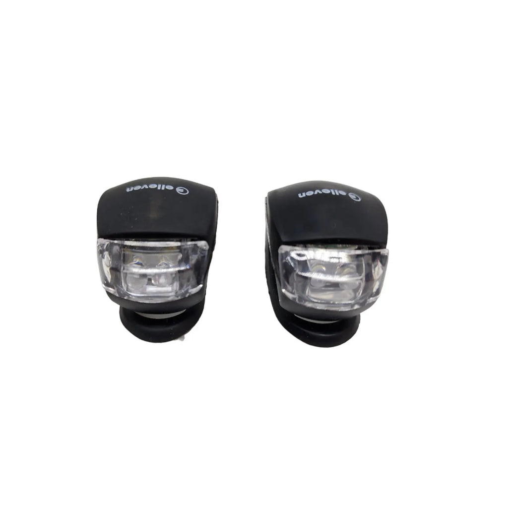 PISCA SINALIZADOR ELLEVEN DIANT/TRÁS LED 3 FUNÇÕES SILICONE PRETO