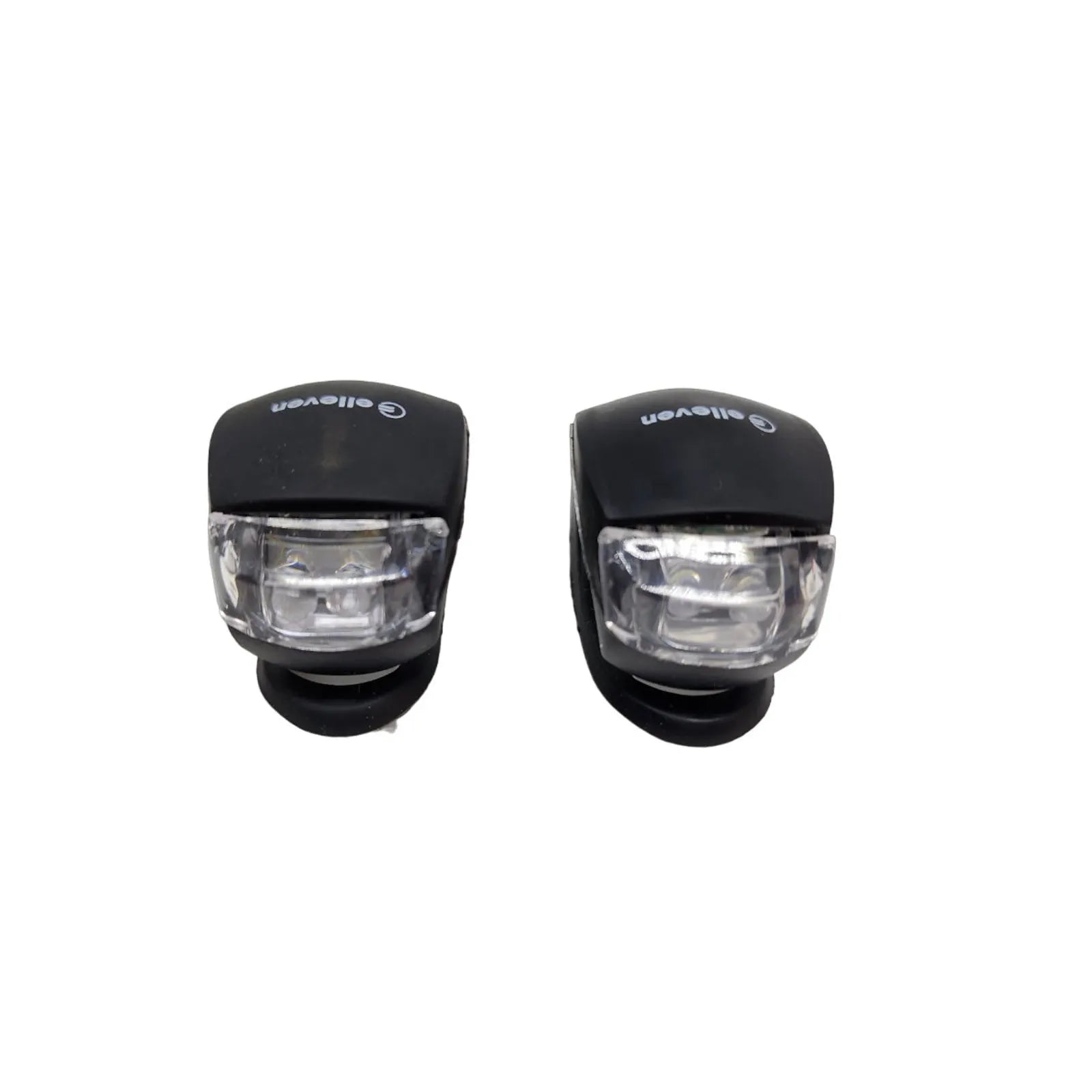 PISCA SINALIZADOR ELLEVEN DIANT/TRÁS LED 3 FUNÇÕES SILICONE PRETO