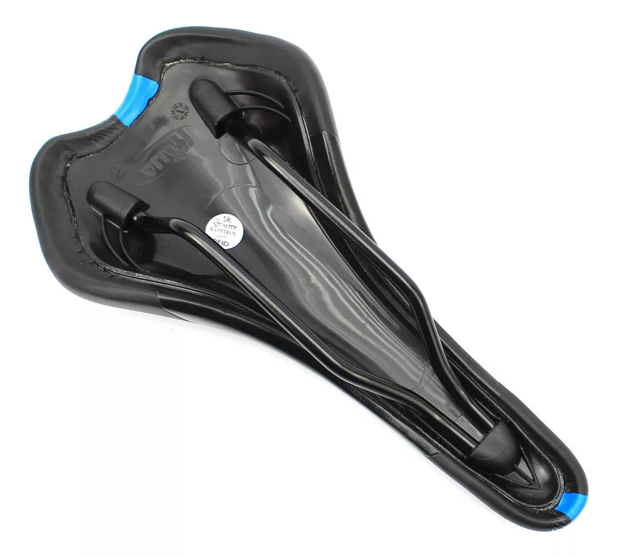 SELIM SELLE ITALIA QBIK 280X140MM PRETO/AZUL