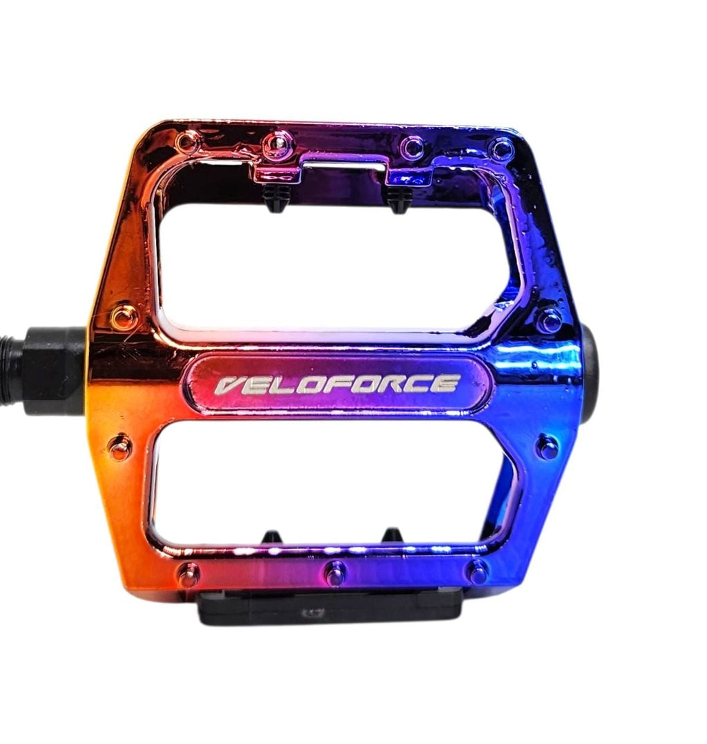 PEDAL PLATAFORMA FREESTILE 1/2 ALUMÍNIO ESFERADO COM REFLETOR RAINBOW