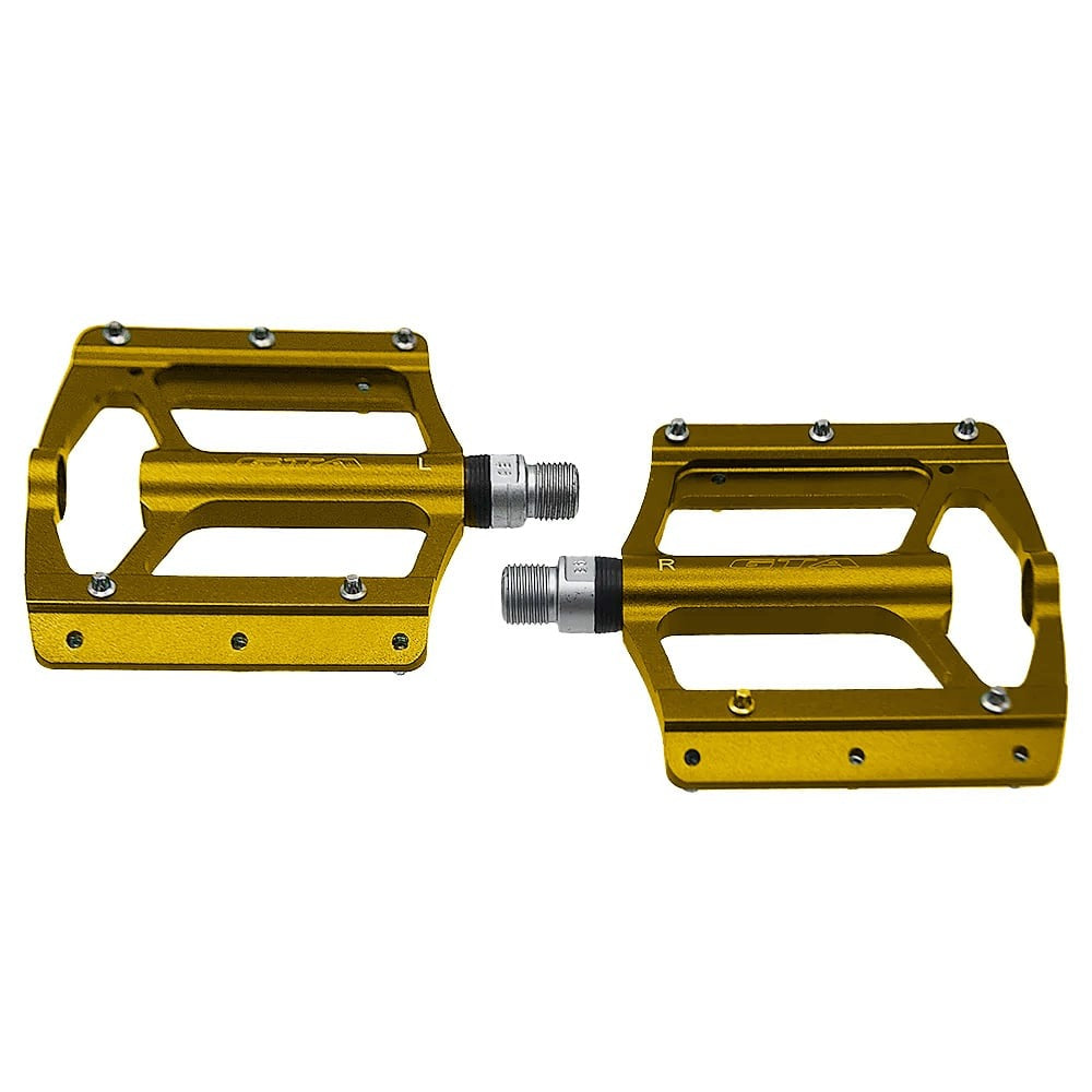 PEDAL 9/16 PLATAFORMA ALM ROLAMENTADO PINO REMOVIVEL - DOURADO