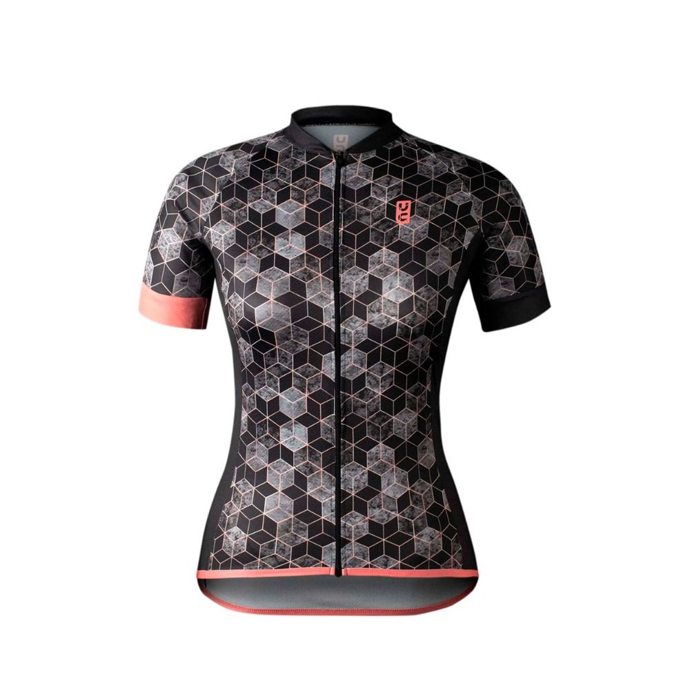 CAMISA CICLISMO ULTRACORE FEMININA NEW ABSTRACT - PRETO - M