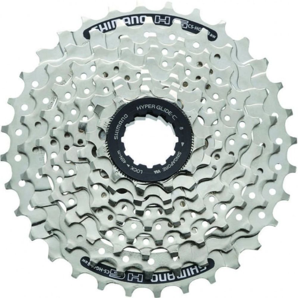 CASSETE 8V SHIMANO CLARIS CS-HG41-8 11/30D (ACSHG418130) - PRATA